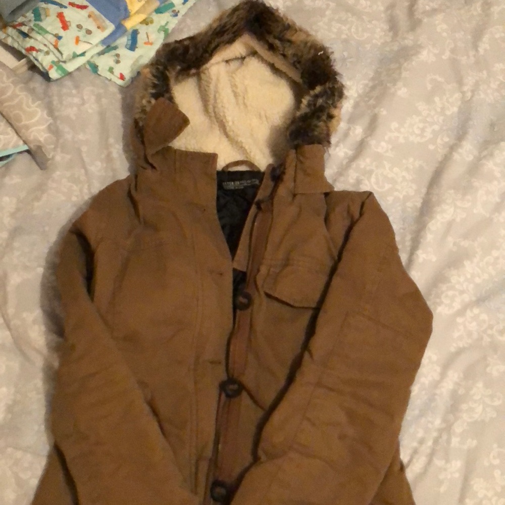 Khaki winter jacket